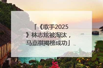 《歌手2025》林志炫被淘汰，马嘉祺揭榜成功