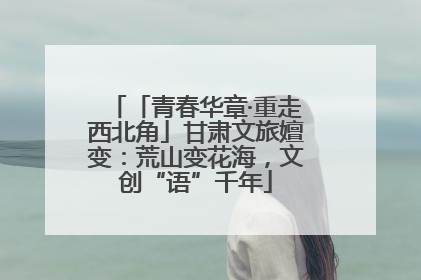 「青春华章·重走西北角」甘肃文旅嬗变：荒山变花海，文创“语”千年
