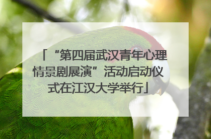 “第四届武汉青年心理情景剧展演”活动启动仪式在江汉大学举行