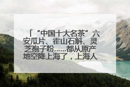 “中国十大名茶”六安瓜片、霍山石斛、灵芝孢子粉……都从原产地空降上海了，上海人这个周末得去农展中心逛逛咯～