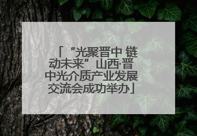 “光聚晋中 链动未来”山西·晋中光介质产业发展交流会成功举办