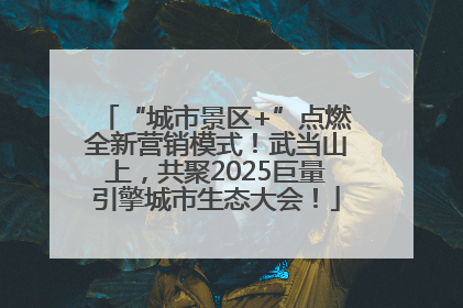 “城市景区+”点燃全新营销模式！武当山上，共聚2025巨量引擎城市生态大会！