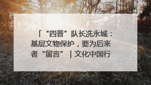 “四普”队长冼永城：基层文物保护，要为后来者“留言”｜文化中国行·我在广东找文物
