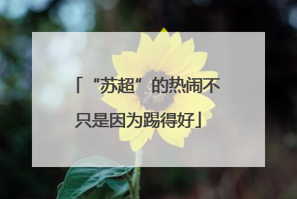 “苏超”的热闹不只是因为踢得好