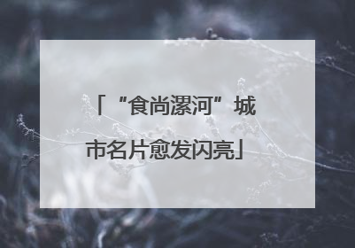 “食尚漯河”城市名片愈发闪亮