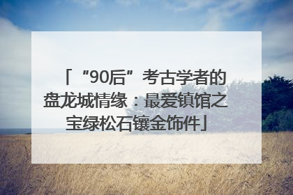 “90后”考古学者的盘龙城情缘：最爱镇馆之宝绿松石镶金饰件