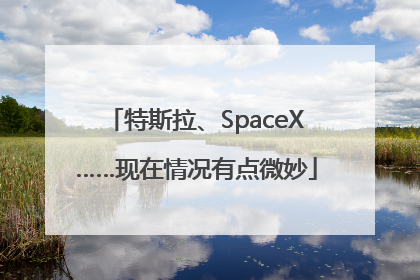 特斯拉、SpaceX……现在情况有点微妙
