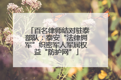 百名律师结对驻泰部队：泰安“法律拥军”织密军人军属权益“防护网”