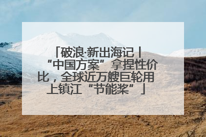 破浪·新出海记丨 “中国方案”拿捏性价比，全球近万艘巨轮用上镇江“节能桨”