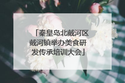 秦皇岛北戴河区戴河镇举办美食研发传承培训大会