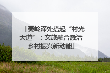 秦岭深处搭起“村光大道”：文旅融合激活乡村振兴新动能