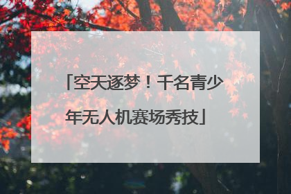 空天逐梦！千名青少年无人机赛场秀技
