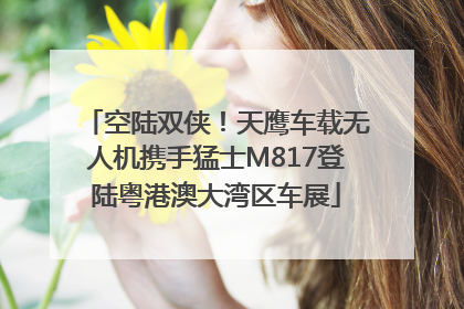 空陆双侠！天鹰车载无人机携手猛士M817登陆粤港澳大湾区车展
