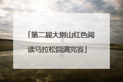 第二届大别山红色阅读马拉松圆满完赛