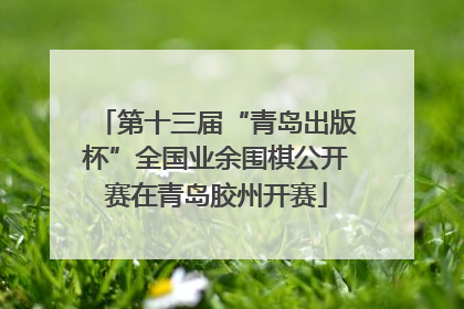 第十三届“青岛出版杯”全国业余围棋公开赛在青岛胶州开赛