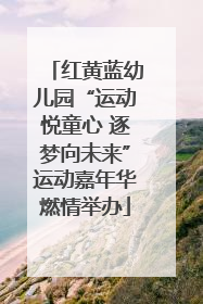 红黄蓝幼儿园“运动悦童心 逐梦向未来”运动嘉年华燃情举办