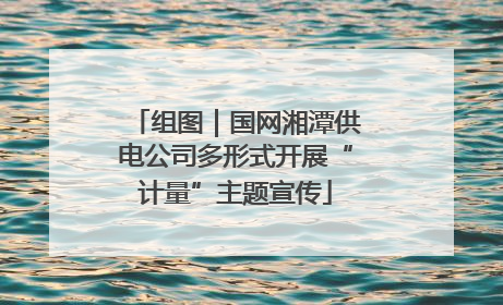 组图｜国网湘潭供电公司多形式开展“计量”主题宣传