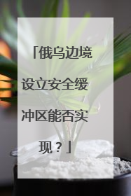 俄乌边境设立安全缓冲区能否实现？