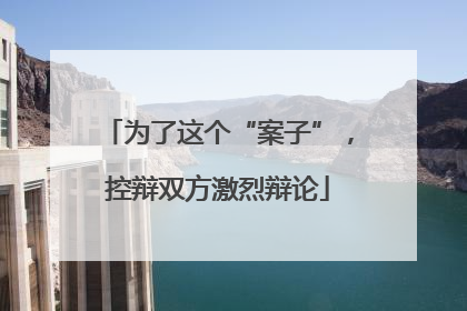为了这个“案子”，控辩双方激烈辩论