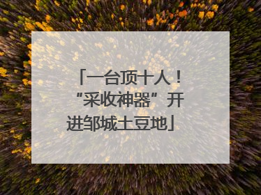 一台顶十人！“采收神器”开进邹城土豆地