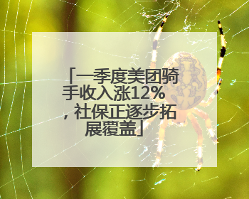 一季度美团骑手收入涨12%，社保正逐步拓展覆盖