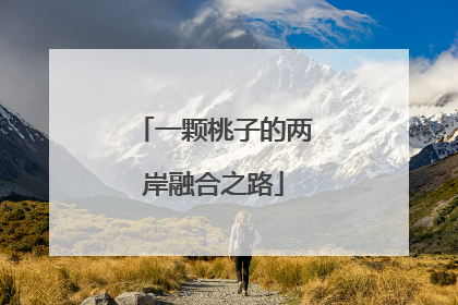 一颗桃子的两岸融合之路