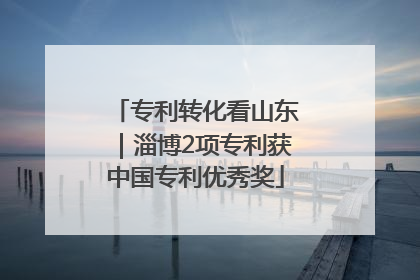 专利转化看山东｜淄博2项专利获中国专利优秀奖