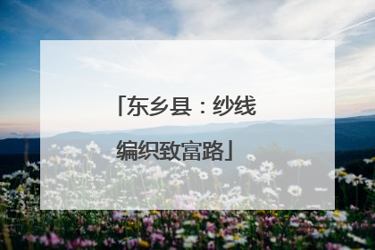 东乡县：纱线编织致富路