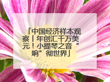 中国经济样本观察丨年创汇千万美元！小提琴之音“响”彻世界