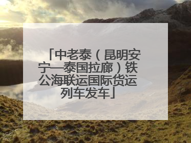中老泰（昆明安宁—泰国拉廊）铁公海联运国际货运列车发车