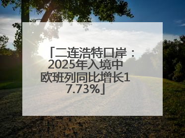 二连浩特口岸：2025年入境中欧班列同比增长17.73%