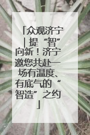 众观济宁｜提“智”向新！济宁邀您共赴一场有温度、有底气的“智造”之约