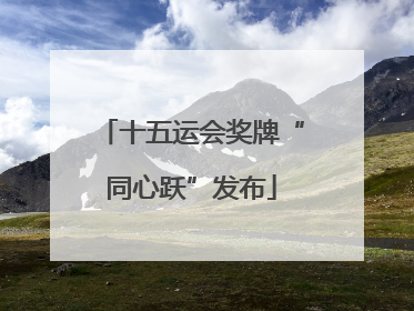十五运会奖牌“同心跃”发布