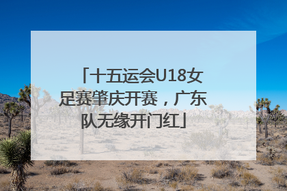 十五运会U18女足赛肇庆开赛，广东队无缘开门红