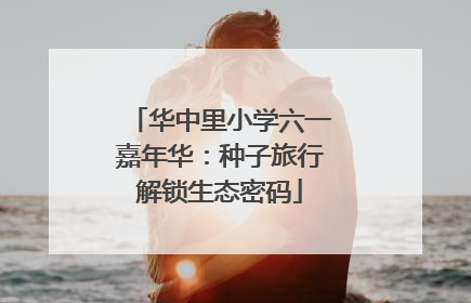 华中里小学六一嘉年华：种子旅行解锁生态密码