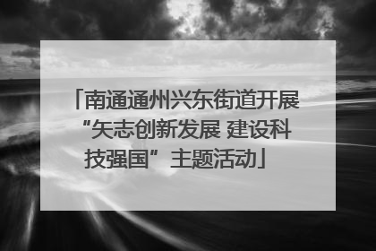 南通通州兴东街道开展“矢志创新发展 建设科技强国”主题活动