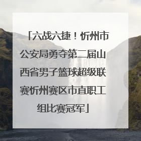 六战六捷！忻州市公安局勇夺第二届山西省男子篮球超级联赛忻州赛区市直职工组比赛冠军