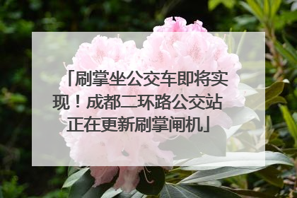 刷掌坐公交车即将实现！成都二环路公交站正在更新刷掌闸机