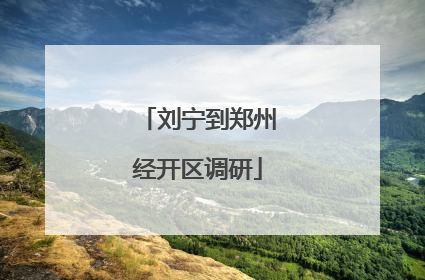 刘宁到郑州经开区调研