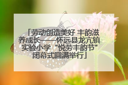 劳动创造美好 丰韵滋养成长——怀远县龙亢镇实验小学“悦劳丰韵节”闭幕式圆满举行