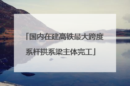 国内在建高铁最大跨度系杆拱系梁主体完工