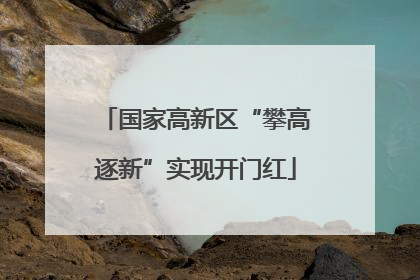 国家高新区“攀高逐新”实现开门红