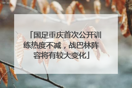 国足重庆首次公开训练热度不减，战巴林阵容将有较大变化