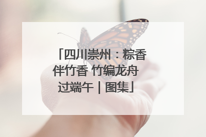 四川崇州：粽香伴竹香 竹编龙舟过端午｜图集
