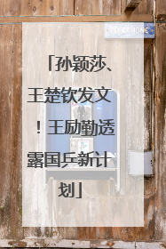 孙颖莎、王楚钦发文！王励勤透露国乒新计划