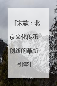 宋歌：北京文化传承创新的革新引擎
