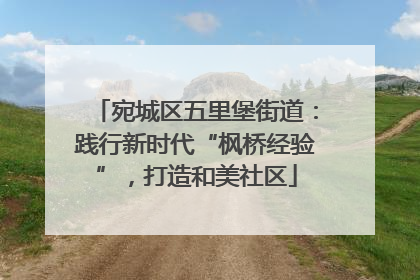 宛城区五里堡街道：践行新时代“枫桥经验”，打造和美社区