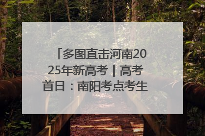多图直击河南2025年新高考｜高考首日：南阳考点考生信心满满迎战