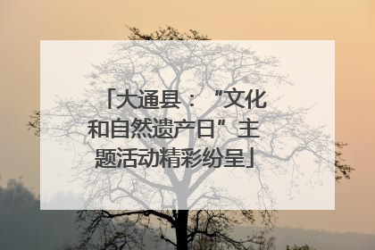 大通县：“文化和自然遗产日”主题活动精彩纷呈