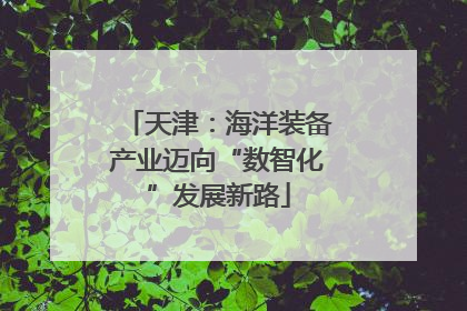 天津：海洋装备产业迈向“数智化”发展新路
